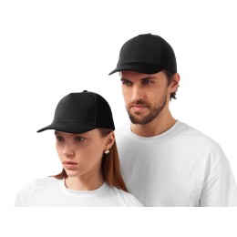 Бейсболка из структурной ткани Fargo, черный