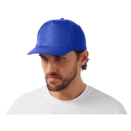 Бейсболка "Poly" 5-ти панельная 120 гр, кл.синий
