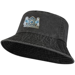 Панама "Mitica" стираная - Сплошной черный