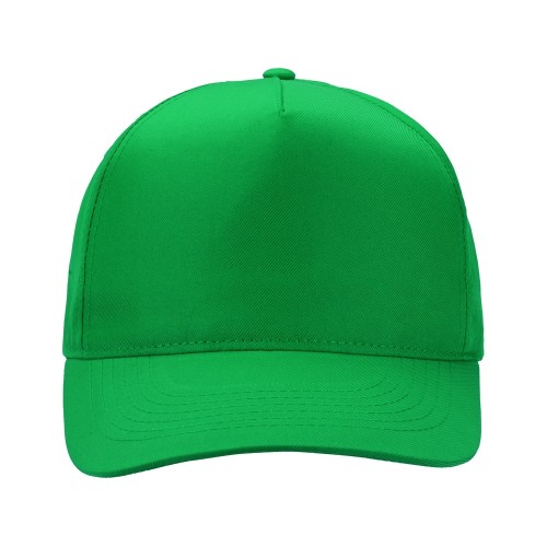 Бейсболка "Poly" 5-ти панельная 120 гр, зеленый