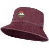 Панама "Mitica" стираная - Бургунди