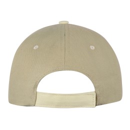 Бейсболка "New Castle F" 6-ти панельная, оливковый/натуральный