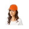 Бейсболка "New Castle" 6-ти панельная, оранжевый/белый