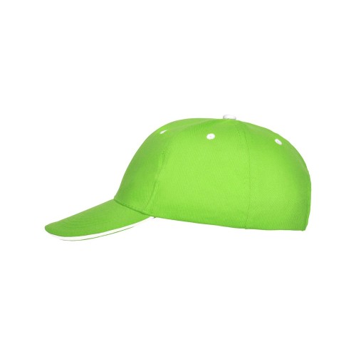 Бейсболка "Panel" унисекс, зеленое яблоко