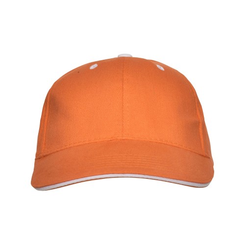 Бейсболка "Panel" унисекс, оранжевый