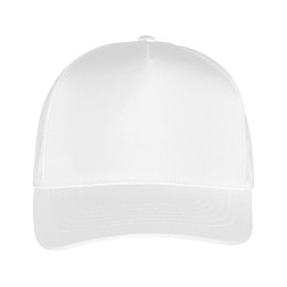 Бейсболка "Poly" 5-ти панельная 120 гр, белый