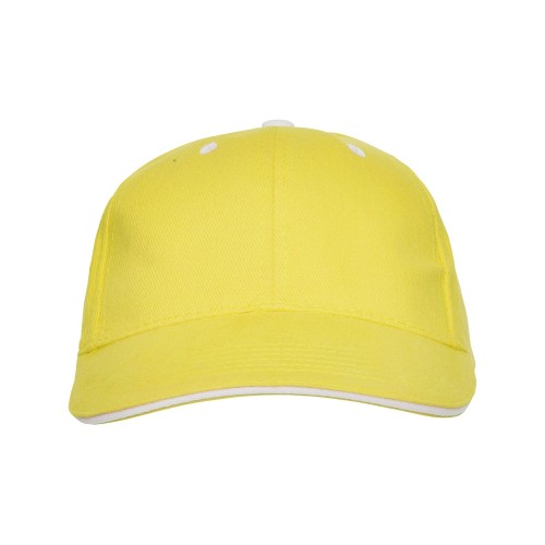 Бейсболка "Panel" унисекс, желтый