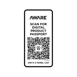 Onyx с 5 панелями Aware™ кепка из переработанных материалов - сплошной черный