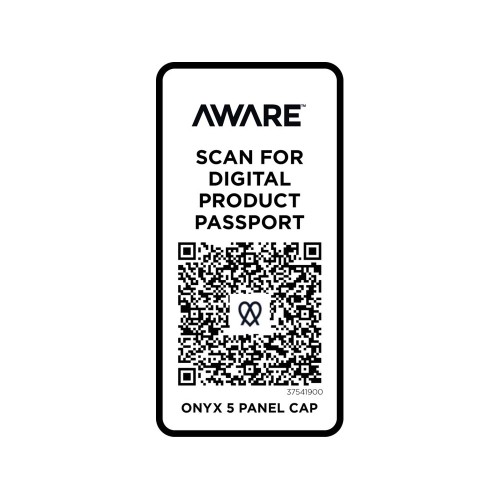 Onyx с 5 панелями Aware™ кепка из переработанных материалов - сплошной черный