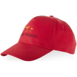 Бейсболка "Memphis" 5-ти панельная 165 гр, красный