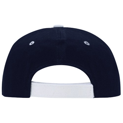 Бейсболка "New Castle" 6-ти панельная, темно-синий/натуральный