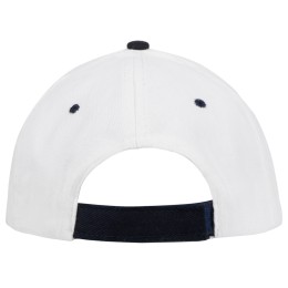 Бейсболка "New Castle" 6-ти панельная, белый/темно-синий