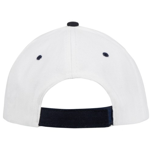 Бейсболка "New Castle" 6-ти панельная, белый/темно-синий