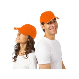 Бейсболка "New Castle" 6-ти панельная, оранжевый/белый