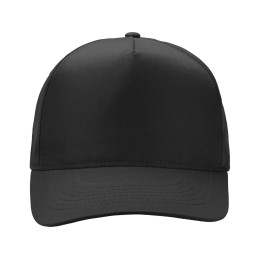 Бейсболка "Poly" 5-ти панельная 120 гр, черный