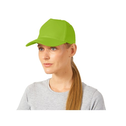 Бейсболка "New York" 5-ти панельная, зеленое яблоко