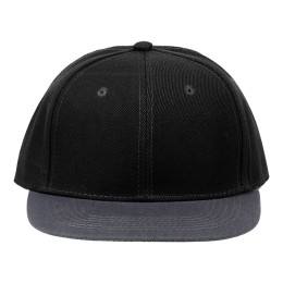 Бейсболка с прямым козырьком «Los Angeles 2.0», черный/серый меланж