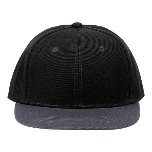 Бейсболка с прямым козырьком «Los Angeles 2.0», черный/серый меланж