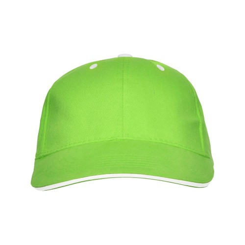 Бейсболка "Panel" унисекс, зеленое яблоко