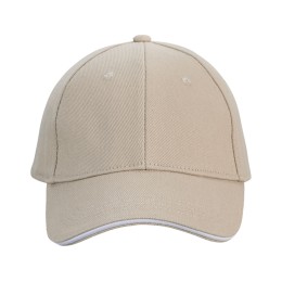 Бейсболка «Cancun», песочный/белый