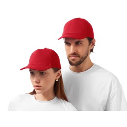 Бейсболка из структурной ткани Fargo, красный