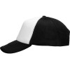 Бейсболка с сеткой Newport, белый/черный