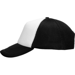 Бейсболка с сеткой Newport, белый/черный
