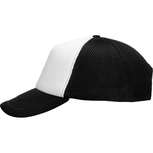 Бейсболка с сеткой Newport, белый/черный