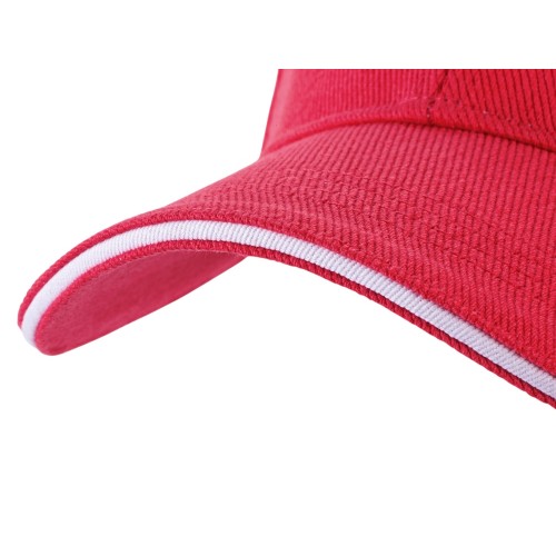 Бейсболка «Cancun», красный/белый