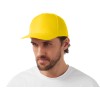 Бейсболка "Poly" 5-ти панельная 120 гр, желтый