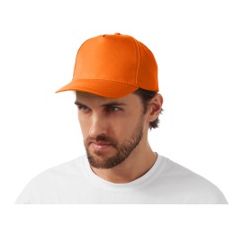 Бейсболка "Poly" 5-ти панельная 120 гр, оранжевый