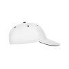 Бейсболка "Panel" унисекс, белый/черный