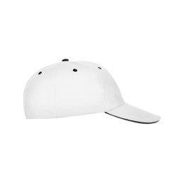 Бейсболка "Panel" унисекс, белый/черный