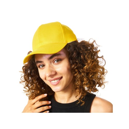 Бейсболка "Detroit" 6-ти панельная, желтый