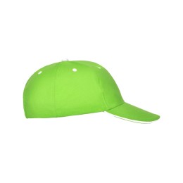 Бейсболка "Panel" унисекс, зеленое яблоко