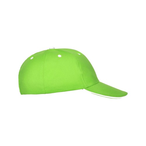 Бейсболка "Panel" унисекс, зеленое яблоко