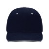Бейсболка "New Castle" 6-ти панельная, темно-синий/натуральный