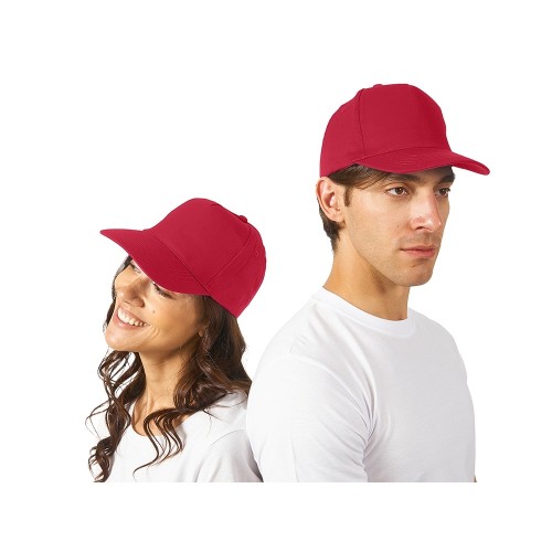 Бейсболка "Memphis" 5-ти панельная 165 гр, красный