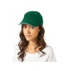 Бейсболка "New Castle" 6-ти панельная, зеленый/натуральный