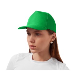 Бейсболка "Poly" 5-ти панельная 120 гр, зеленый