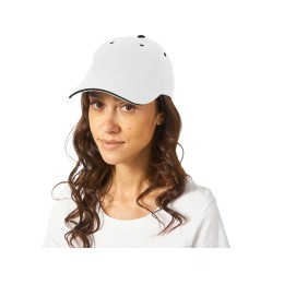 Бейсболка "New Castle" 6-ти панельная, белый/темно-синий