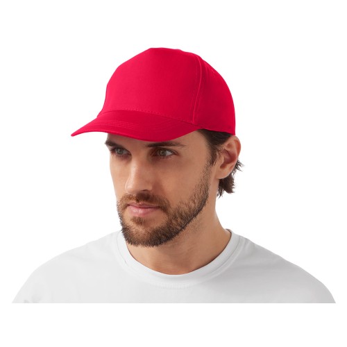 Бейсболка "Мемфис 230" 5-панельная, красная