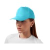 Бейсболка "Poly" 5-ти панельная 120 гр, лазурный