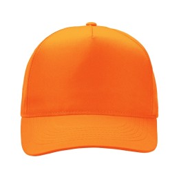 Бейсболка "Poly" 5-ти панельная 120 гр, оранжевый