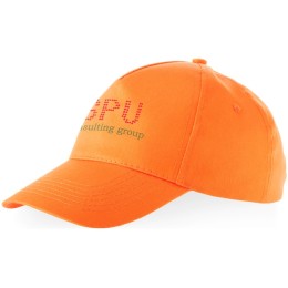 Бейсболка "Мемфис 230" 5-панельная, оранжевая