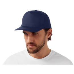 Бейсболка "Mix" 5-ти панельная 180 гр, темно-синий