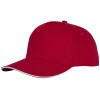 Пятипанельная кепка-сендвич Ceto, красный