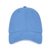 Бейсболка Darton, 6 панелей, светло-синий