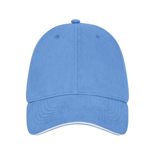 Бейсболка Darton, 6 панелей, светло-синий