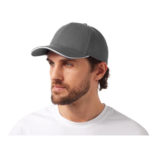 Бейсболка «Cancun», темно-серый/белый